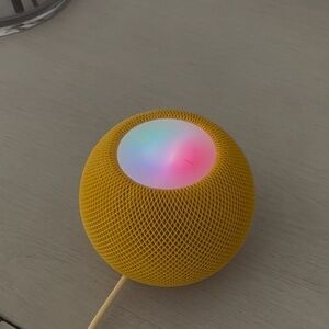 Apple Yellow Speaker with Multicolor LED